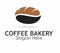 coffee bakery logo design concept