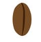 Coffee bean beverage vector ingredient restaurant icon. Brown arabic flat top view