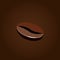 Coffee bean flat design icon