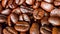 Coffee beans, cam moves to the right