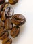 Coffee beans closeup photo.