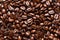 Coffee beans detail photo brown