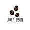 Coffee beans doodle icon, vector illustration