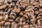 Coffee beans heap