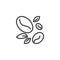 Coffee Beans line icon