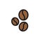 Coffee beans line icon, vector illustration