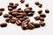 coffee beans.Roasted coffee bean