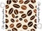 Coffee beans seamless pattern.