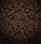 Coffee Beans Seamless Patterns, coffee pattern with brown random beans