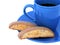 Coffee & Biscotti Closeup (isolated)