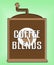 Coffee Blends Shows Blended Mixture or Types