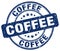 coffee blue stamp