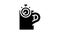 coffee break relax time glyph icon animation