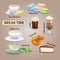 Coffee Break Set vector design illustration