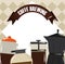 Coffee brewing, set different kettle pot and maker beverage fresh card