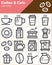 Coffee and Cafe line icons set, outline vector symbol collection, linear style pictogram pack.
