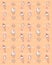 Coffee and cakes seamless background pattern