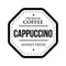 Coffee Cappuccino vintage stamp