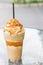 Coffee caramel frappe