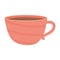 Coffee ceramic cup utensil isolated icon style