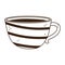 Coffee ceramic cup utensil line icon style