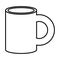 Coffee ceramic mug isolated icon