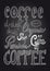 Coffee chalkboard illustration