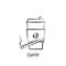 Coffee and cigarette hand draw icon. Element of coffee illustration icon. Signs and symbols can be used for web, logo, mobile app