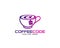 Coffee code Logo design can be used as sign, icon or symbol, full layered vector and easy to edit and customize size and color,