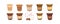 Coffee, a coffee drink. Espresso, cappuccino, latte, americano, decaf, decaf coffee, coffee set, instant coffee.