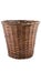 Coffee color traditional handcrafted wicker basket