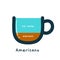 The Coffee Composition - Americano. Isolated Vector Illustration