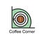 Coffee corner logo design