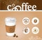 Coffee creative background