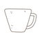 Coffee cup beverage fresh line icon style