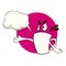 Coffee cup cartoon character with a caption balloon