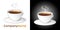 Coffee cup icon and logo design