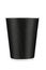 Coffee cup,paper cup,mockup black cup take away template for cafe isolated on white background . File contains clipping path