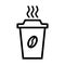Coffee cup to go icon