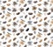 Coffee cups Coffee pattern background