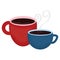 Coffee cups drinks icons