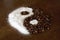 Coffee day beautiful friend Yin and yang