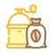 coffee department color icon vector illustration