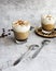 Coffee dessert. Classic tiramisu in a cup