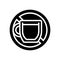 coffee drink addiction glyph icon vector illustration