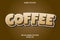 Coffee editable text effect comic style