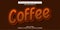 coffee editable text effect style