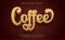 Coffee editable text effect style