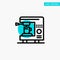 Coffee, Electric, Home, Machine turquoise highlight circle point Vector icon