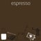 Coffee espresso and capuccino or latte hand grinder, coffee beans, milk and chocolate vector hand drawn poster. Design